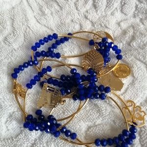 Set of gold plated bracelets